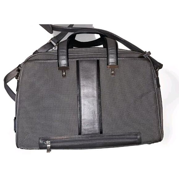 Tumi Ballistic Nylon Briefcase Messenger Bag A4 2way Gray 15x11x2 - Picture 3 of 13